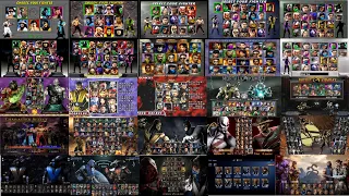 Evolution of Mortal Kombat Character Select (MK1,2,3,4,5,6,7,8,9,10,11,12, I, i2, MKMSZ, MKO, MKSF)