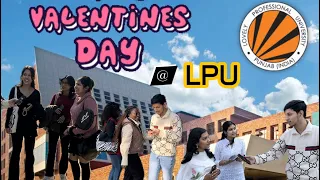 Valentine’s Day at LPU 🥰 | #alhaj #lpu #trending #viral #lpudiaries ￼