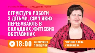 [Вебінар] Структура роботи з дітьми, сім’ї яких перебувають в складних життєвих обставинах