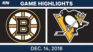 NHL Highlights | Bruins vs. Penguins - Dec 14, 2018