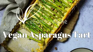 Easy and Quick  Vegan Asparagus Tart ( wfpb)