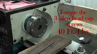 True Bore Alignment System. Initial installation on lathe. 2018