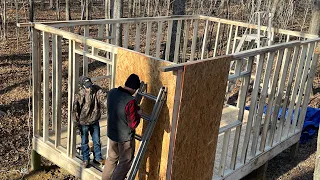 Building an OFF GRID CABIN! - Part 2 - the Walls Go Up!