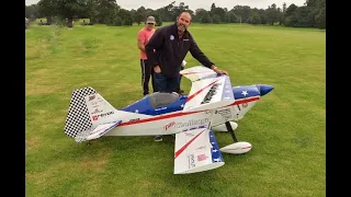 50% SCALE RC PITTS CHALLENGER - GP 176cc EVO FLAT TWIN DISPLAY - DARREN AT WESTON PARK - 2021