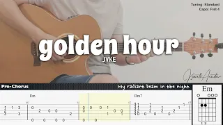 golden hour - JVKE | Fingerstyle Guitar | TAB + Chords + Lyrics