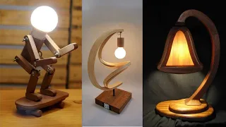 Geniales ideas para hacer lámparas en madera!