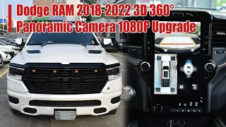 Installation Video:Dodge RAM 2018-2022 3D 360° Panoramic Camera 1080P Upgrade