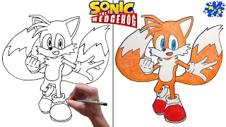 How to Draw Tails from Sonic the Hedgehog || Easy Step by Step