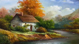 How I Paint Landscape Just By 4 Colors Oil Painting Landscape Step By Step 67 By Yasser Fayad