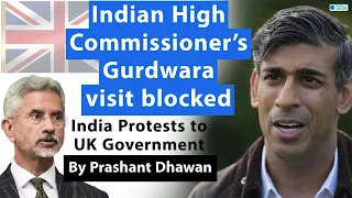 Indian High Commissioner’s Gurdwara visit blocked | India protests against it with UK Government