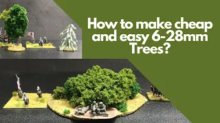 Easy beginner scenery  building: Trees for wargames and roleplaying.