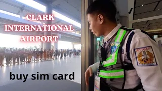 Arrive to Clark international Airport. Where to buy Sim card