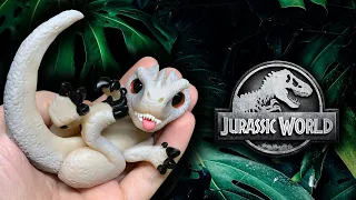 HOW TO MAKE the Indominus Rex from polymer clay! Jurassic World Tutorial!