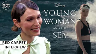 Tilda Cobham-Hervey | Young Woman and the Sea Premiere | True Story of Trudy Ederle | Daisy Ridley