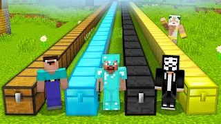 ДЛИННЫЕ СУНДУКИ : НУБ ПРОТИВ ПРО ПРОТИВ ЧИТЕР ПРОТИВ БОГ Топовский Minecraft