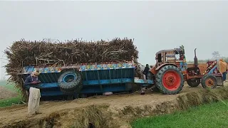 tractor load trolley pulling fail and accident trolley  || tractor video