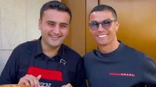 Cristiano Ronaldo at Chef Burak Restaurant in Dubai