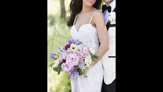 11 7'' Pastel Purple Bridal Bouquet Wedding Bouquets Artificial Flowers