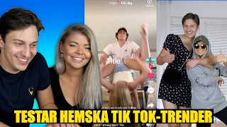 REAGERAR PÅ TIK TOK MED JOSEFINE! | Testar stela partrender!