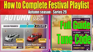 Forza Horizon 5 How to Complete Festival Playlist Autumn Season Series 29 Community Choice