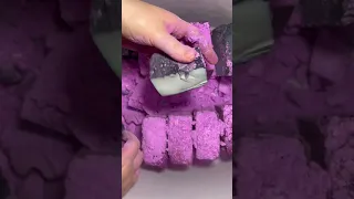 Pink & Gray Dusty Dyed Chalk Crush #gymchalk #asmr #oddlysatisfying