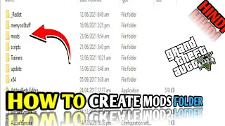 HOW TO CREATE : ADD : MAKE MODS FOLDER IN GTA V EASY TUTORIAL 2022