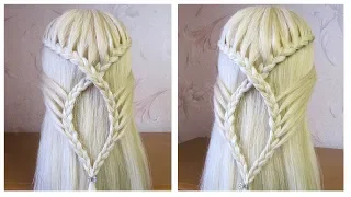 Coiffure avec tresse 💖 Belle coiffure facile à faire cheveux long/mi long 💖 Easy braided hairstyles