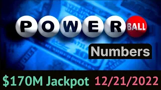 Powerball Winner Numbers 21 December 2022. Today Powerball Drawing Result Wednesday Night 12/21/2022