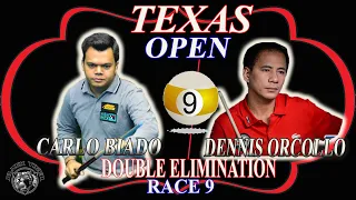 TEXAS 9 BALL OPEN Ι Carlo Biado VS Dennis Orcollo Ι Double Elimination Ι Race 9
