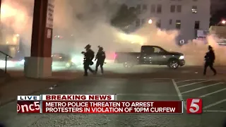 MNPD enforce 10 p.m. curfew during protests