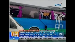 UB: Breaking News: Nasa 50 sugatan sa banggaan ng truck at bus sa SCTEX