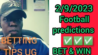 FOOTBALL BETTING TIPS TODAY 2/9/2023 SOCCER PREDICTIONS TODAY | BETTING TIPS, #footballpredictions