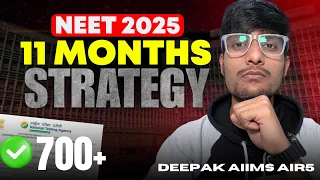 CRACK NEET2025 IN 11 MONTHS 🔥COMPLETE STRATEGY 👍JUST FOLLOW THIS | #neet2025 #neetdropers