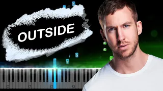 Calvin Harris - Outside ft. Ellie Goulding Piano Tutorial