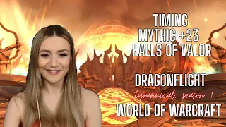 Timing a mythic +23 Halls of Valor with BM hunter | PVE | Dragonflight | World of Warcraft