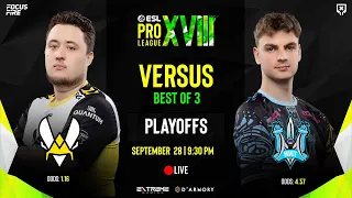 LIVE : Team Vitality vs Monte [BO3] | Quarterfinals | ESL Pro League S18 [ENG/FIL]