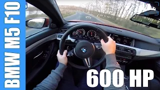 POV 575 HP BMW M5 COMPETITION Drive Acceleration Sound