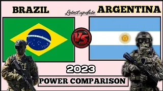 Brazil vs Argentina military power 2023 Argentina vs Brazil military power comparison 2023