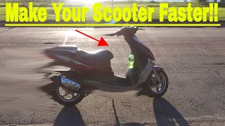 How to make your 49cc scooter go faster. Unrestrict Derestrict it.