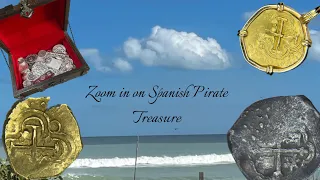 1715 Fleet Spanish Gold & Silver Pirate Treasure Close Up Found Metal Detecting at the Beach