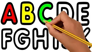 Learn Alphabet A to Z coloring and drawing Learn Colors for kids | VOVING COLORING