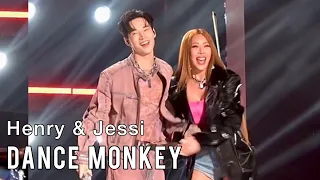 [Fan cam]  Henry & Jessi x 《Dance Monkey》 Live Performance at @E-Pop Unity Party in Chengdu.