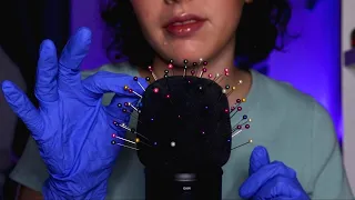 ASMR⼁ACUPUNCTURE ON MIC *INTENSE TINGLES* (No Talking, Removing Pointy Objects, Mic Brushing)