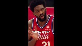 Embiid waves goodbye to the Bulls fans 💀 #shorts