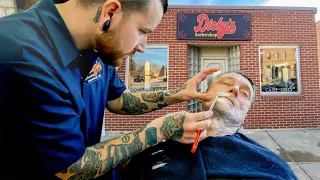 💈 Old School & Cool 1970s Dicky's Barbershop | Rural Minnesota Wet Shave