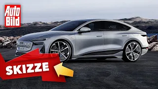 Audi A4 e-tron (2022) | Erste Bilder vom elektrischen A4 | Skizze