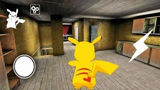 Playing as Pikachu in Granny Chapter Two | Granny 2 Pikachu Mod