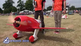 GeeBee Racer Takes Flight: CARF Models' Massive Scale RC Plane at the Weston Park Airshow 2023