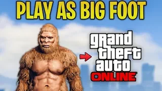 GTA Online - HOW TO PLAY AS BIG FOOT (RARE Sasquatch Peyote Plant Location)