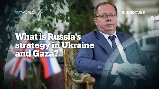 What is Russia’s strategy in Ukraine and Gaza?”